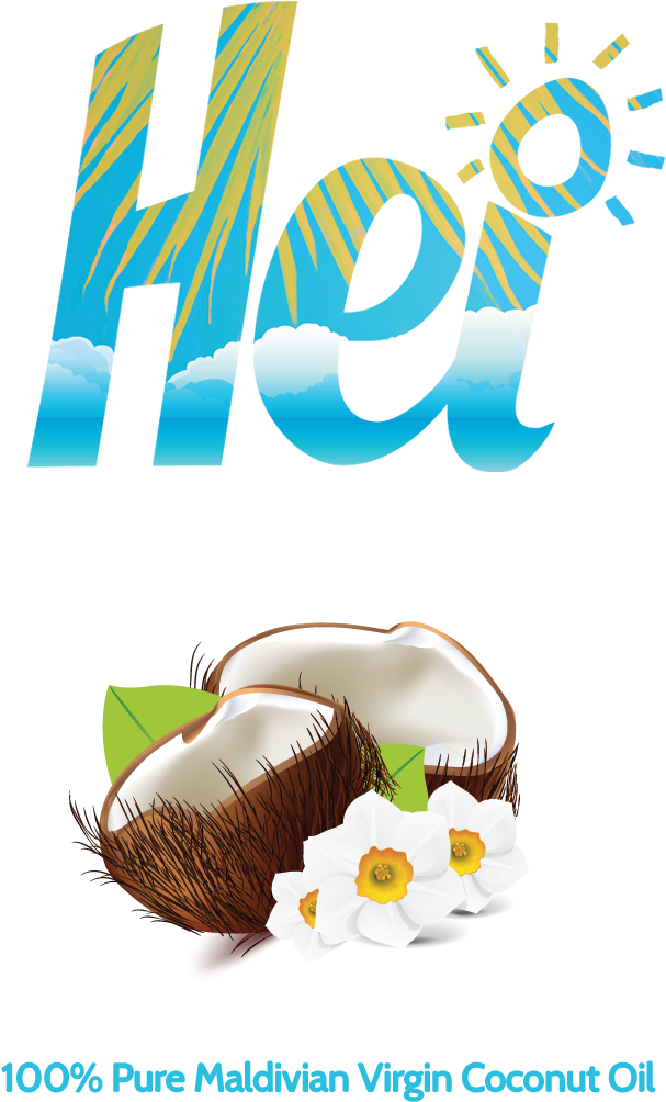 Hei Coconut Oil Maldives (665x1081), Png Download