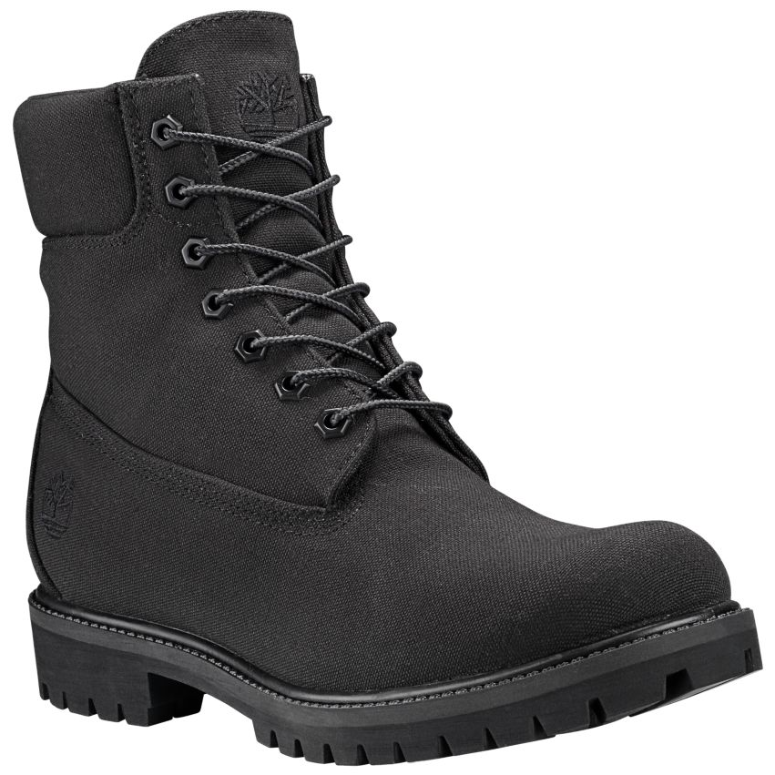 Timberland Men's 6" Premium Thread Canvas Boot Black - Timberland A1oyn (1530x850), Png Download