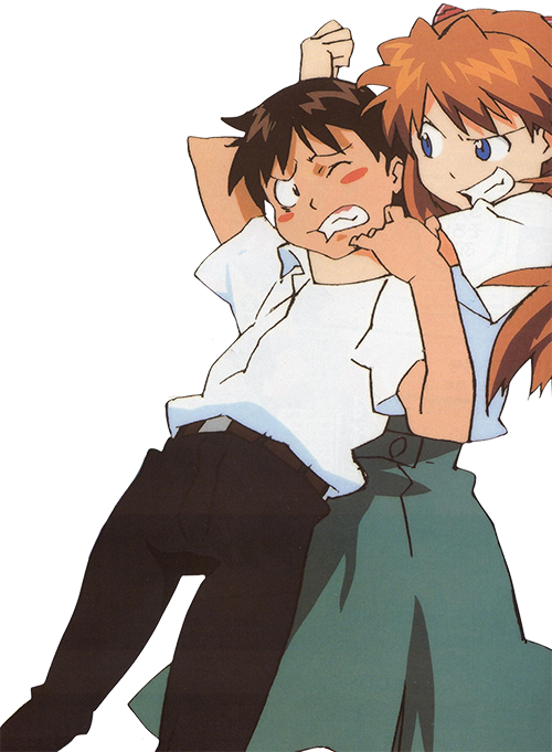 Png Asuka Langley Soryu Shinji Ikari - Neon Genesis Evangelion (500x681), Png Download