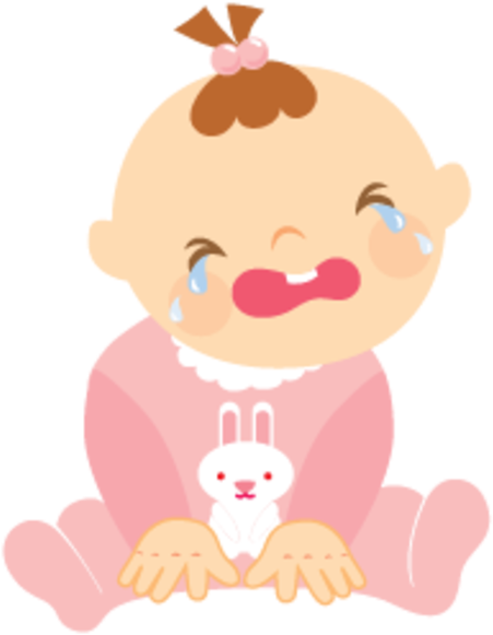 Baby Crying Clipart Clip Art - Baby Icon Girl (600x600), Png Download