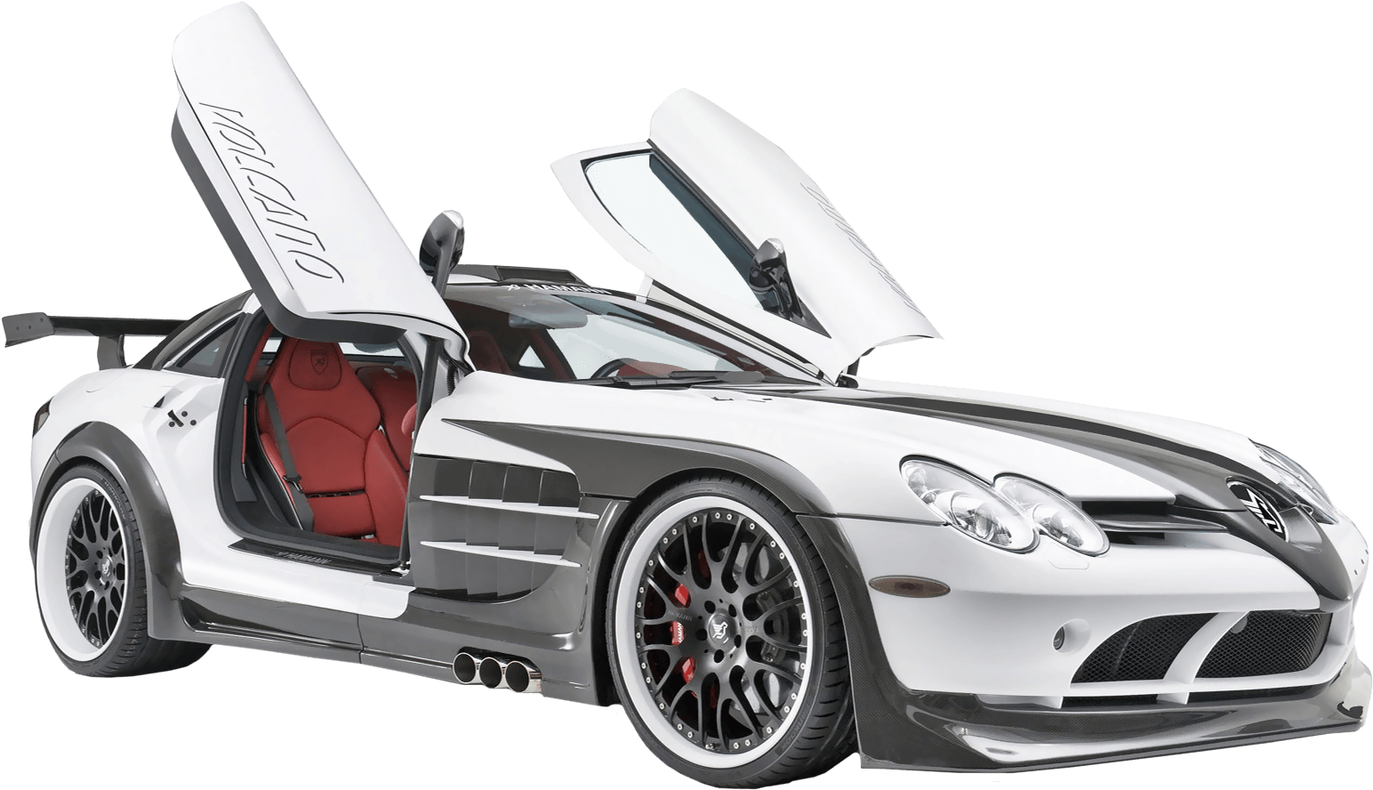 Mercedes Amg Sideview - Mercedes Benz With Scissor Doors (1546x909), Png Download