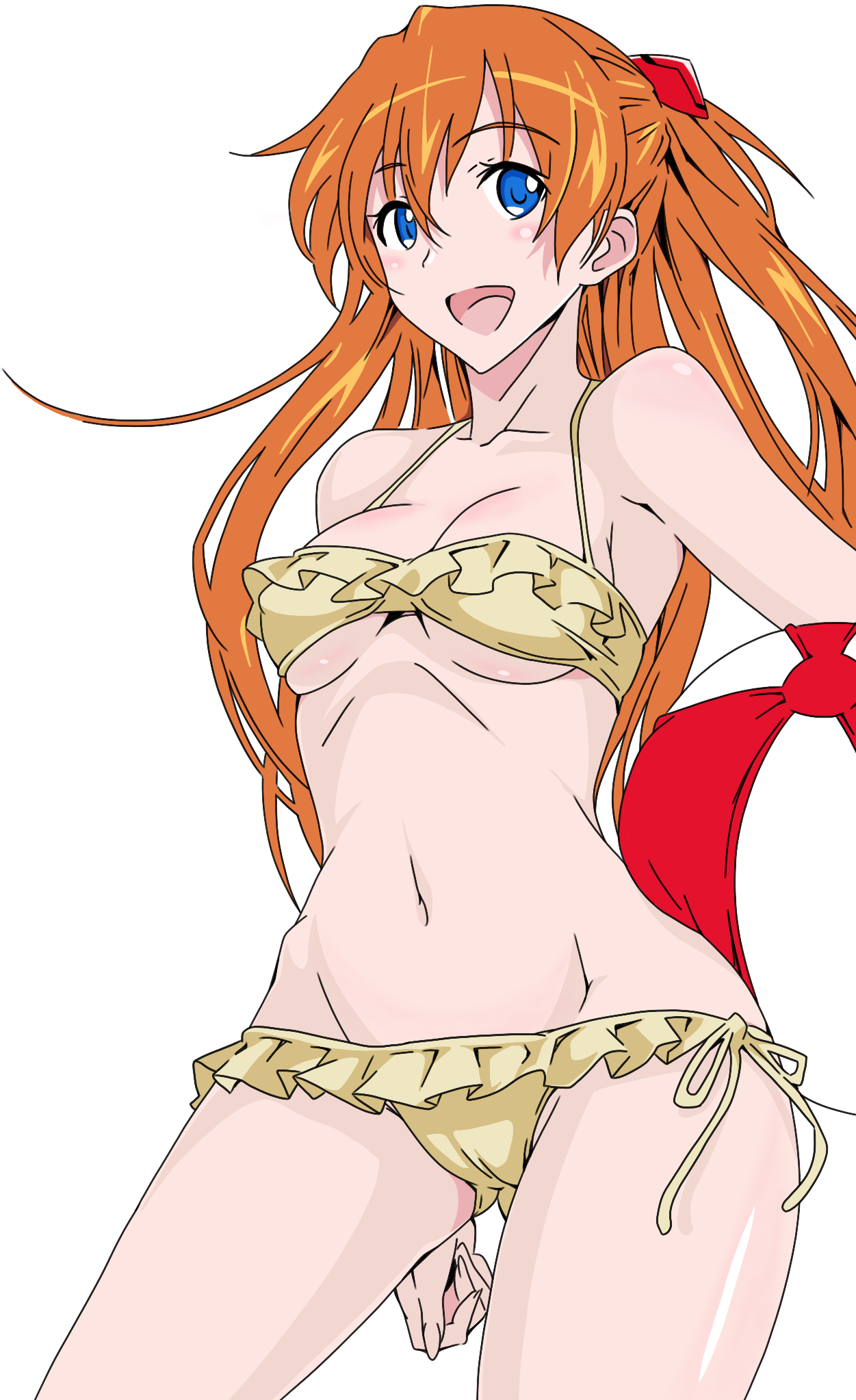 Beach Day Asuka - Cartoon (1536x2048), Png Download