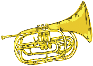 French Horn - 0shares - Trumpet (500x500), Png Download