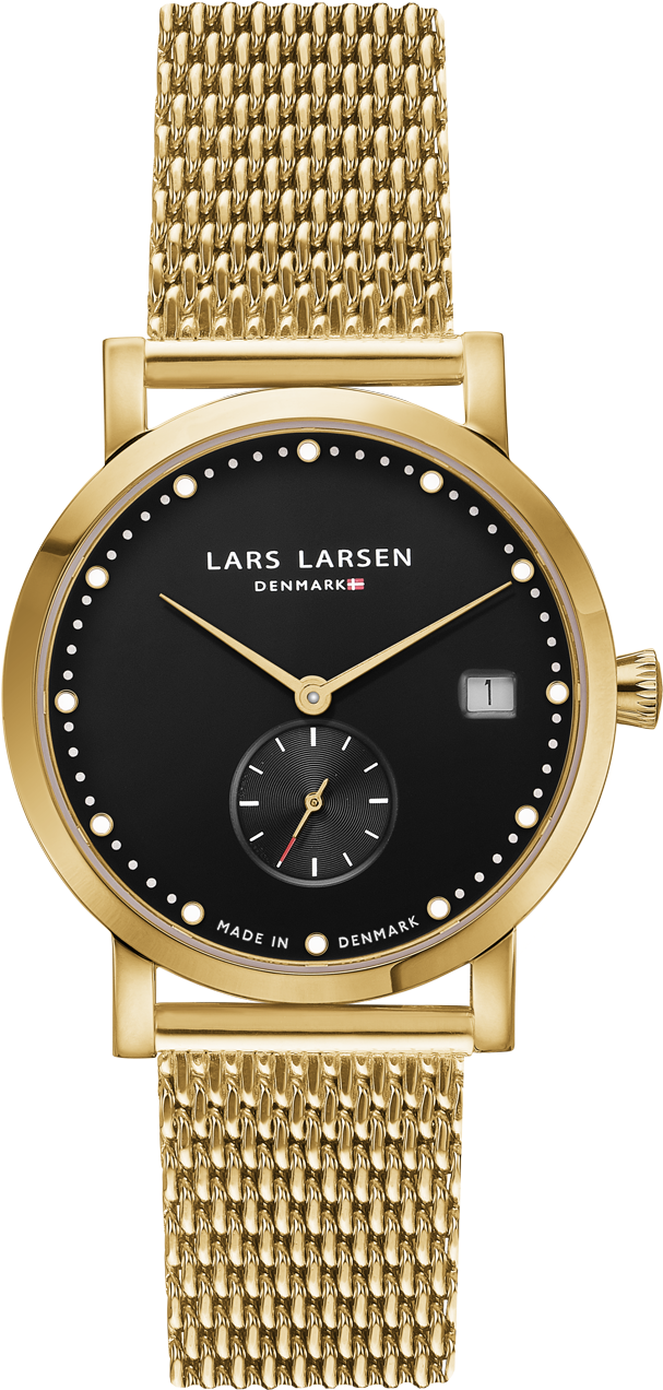 Jpg Black And White Download Helena Ladies Watch Gold - Lars Larsen Lw37 Women's Watch (1417x1417), Png Download