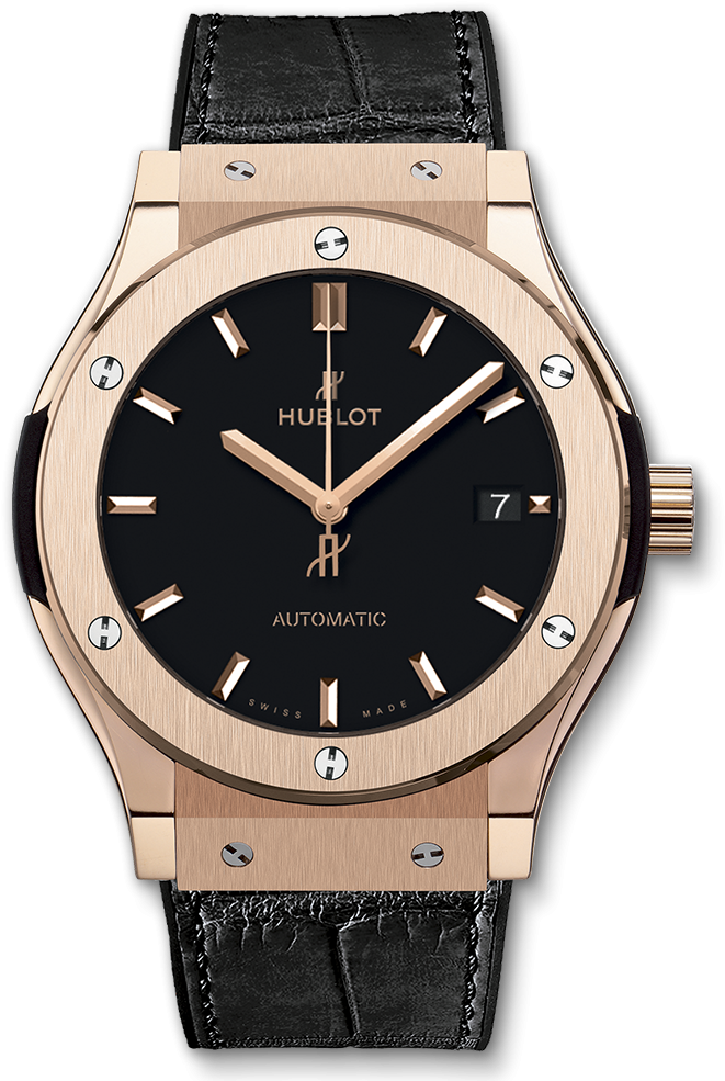 Classic Fusion King Gold - Hublot Classic Fusion Chronograph King Gold (1000x1000), Png Download