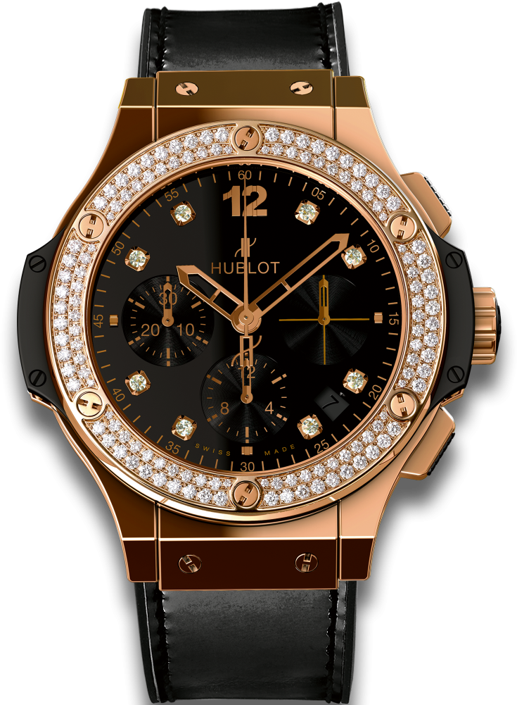 Big Bang Shiny Gold - Hublot Big Bang Rose Gold Diamonds (1000x1000), Png Download