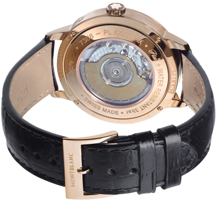 Montblanc Heritage Spirit Perpetual Calendar Rose Gold/leather - Patek Philippe Mechanical Watch (450x450), Png Download
