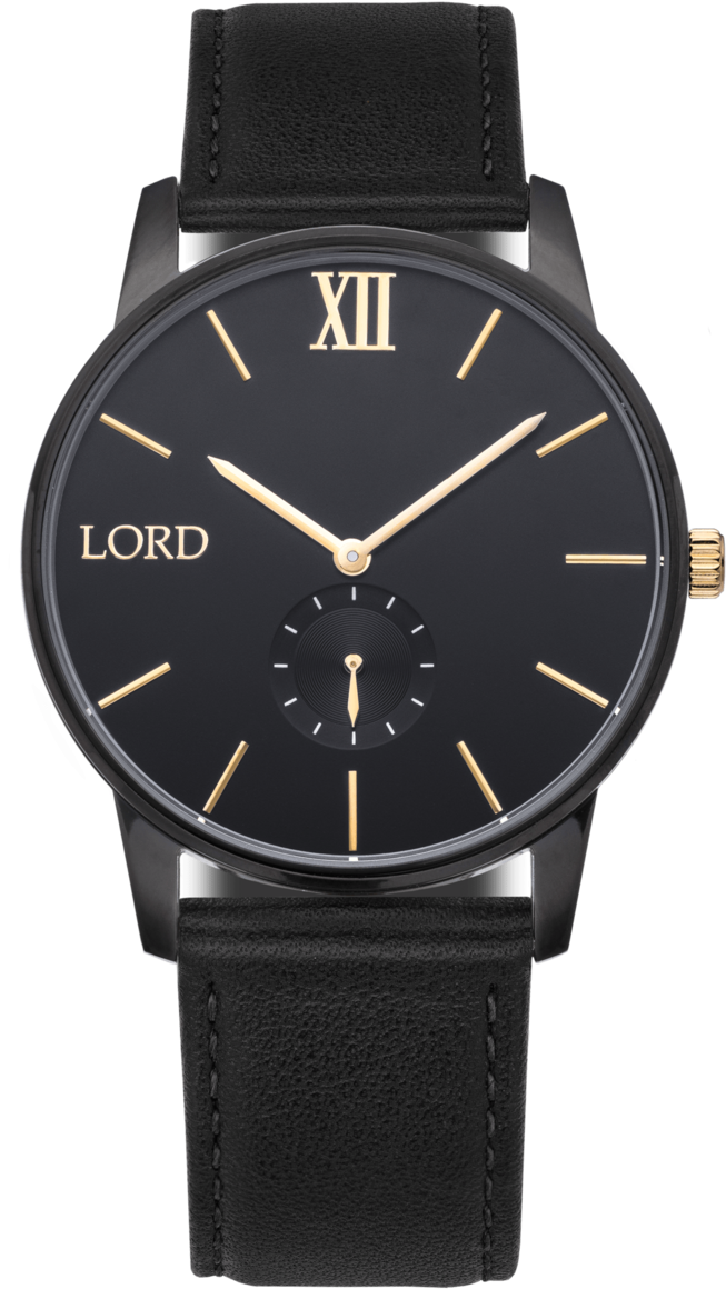 Solitude Black Watch - Montres Lord Timepieces Prix (720x1260), Png Download