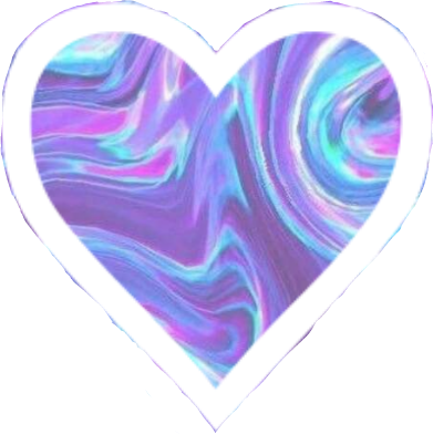 Corazon Stickers Stickerart Sticker Galaxia Tumblr - Purple And Blue Twitter Header (391x392), Png Download