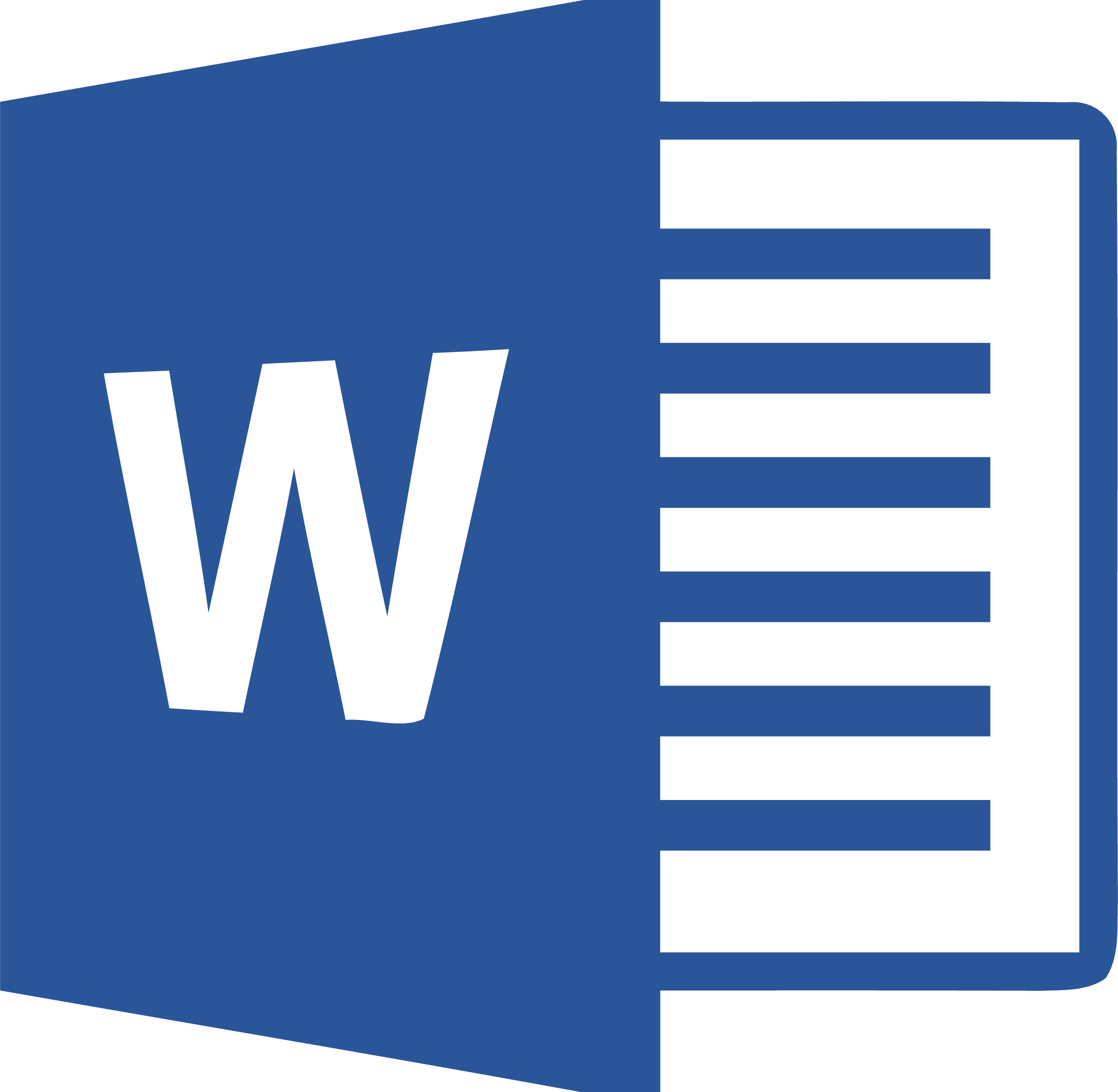 Microsoft Word 2013 Logo - Microsoft Word Logo 2017 (1956x1920), Png Download