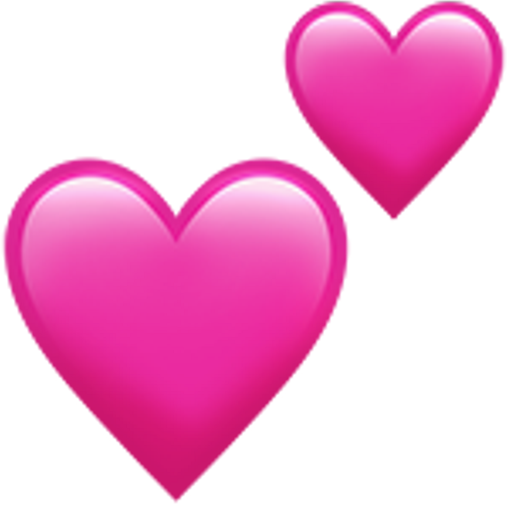 #freetoedit#love #heart #pink #emoji #emojisticker - Pink Heart Emoji Transparent (384x382), Png Download