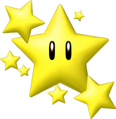 Super Mario Psd - Mario Kart Super Star (391x400), Png Download