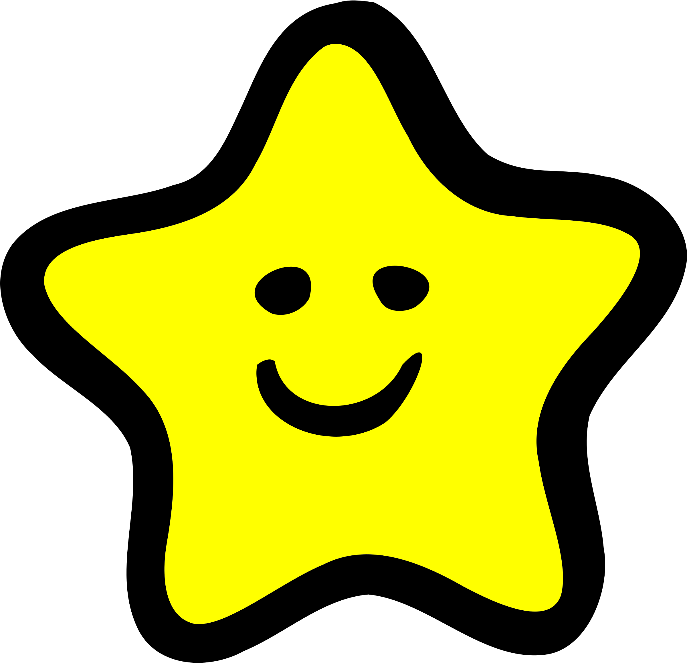Happy Star Clip Library Stock - Happy Star Clipart (2400x2400), Png Download