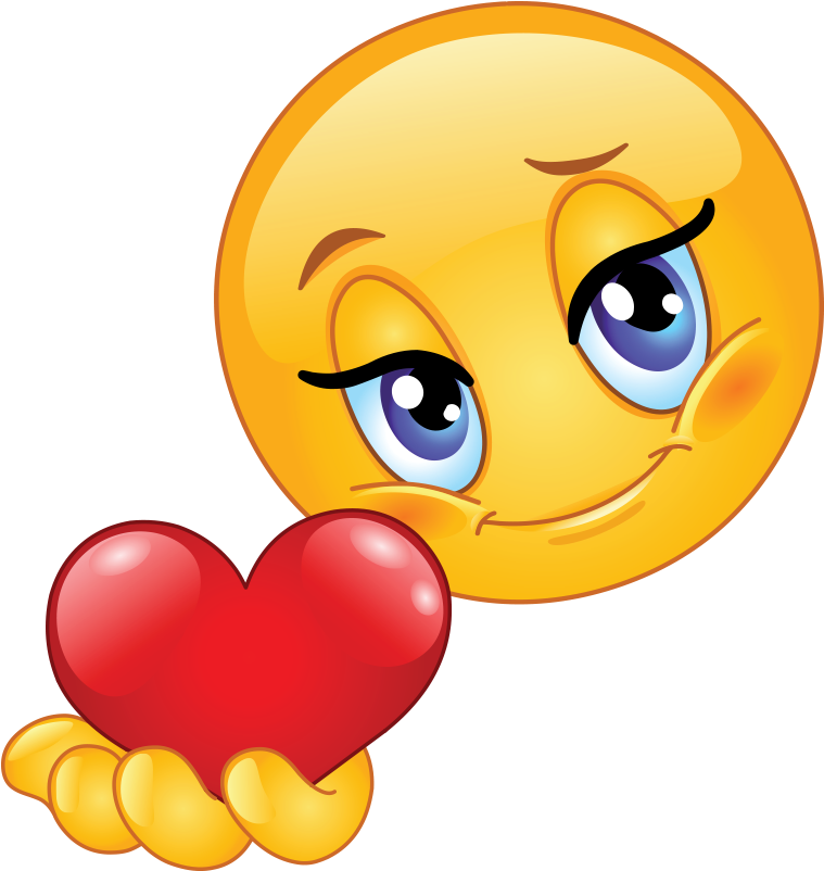 Love Emoji Images - Emoticon Gif (843x843), Png Download