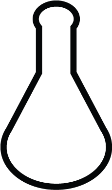 Flask, Research Lab, Chemistry Tube, Science Icon - Line Art (800x800), Png Download