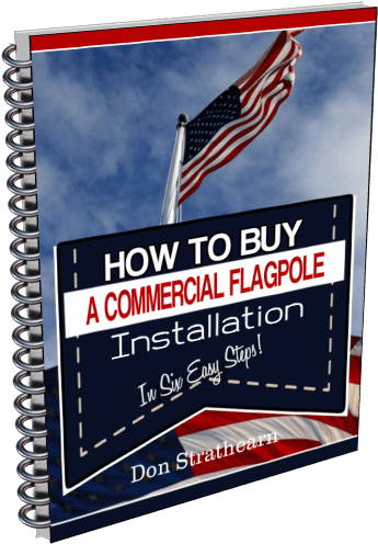 Commercial Flagpole Installation - Flag Of The United States (500x554), Png Download