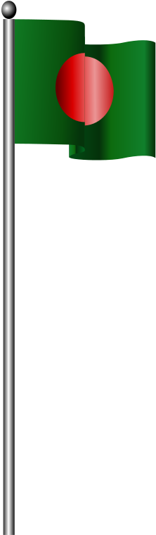 Free Bangladesh Wavy Flag - Bangladesh Flag Clipart (800x793), Png Download