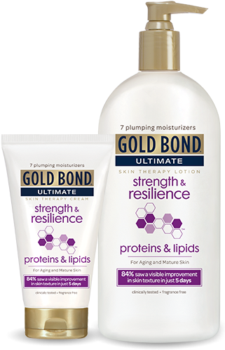 Gold Bond Ultimate Strength & Resilience Skin Therapy (322x517), Png Download