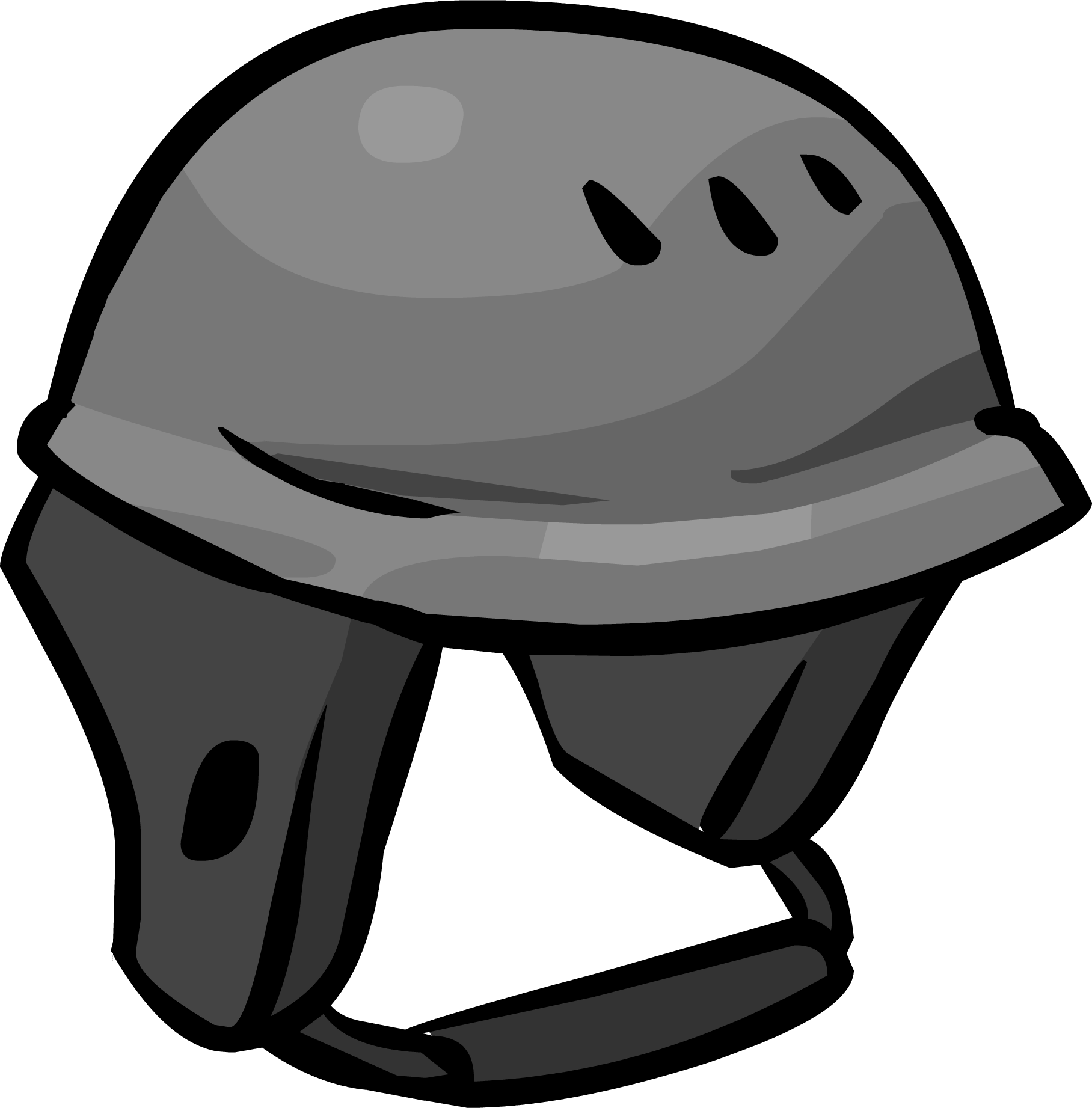 Snowboard Helmet - Club Penguin Helmet (1816x1843), Png Download