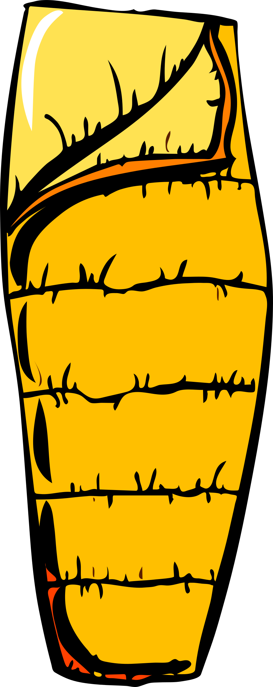 Sleeping Bag Clipart (319x800), Png Download