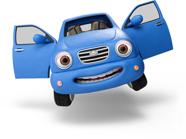 Blue Chevron Car - Chevron Car (779x582), Png Download