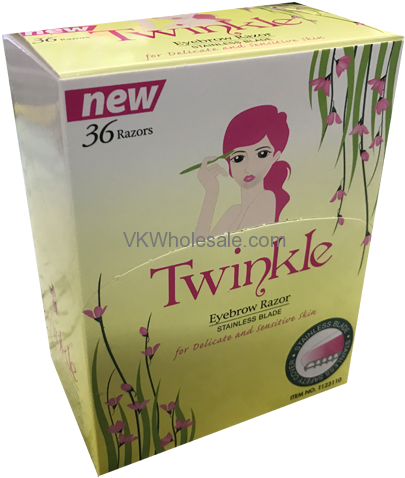 36 Pieces Twinkle (not Tinkle) Eyebrow Shaver Razor (500x500), Png Download