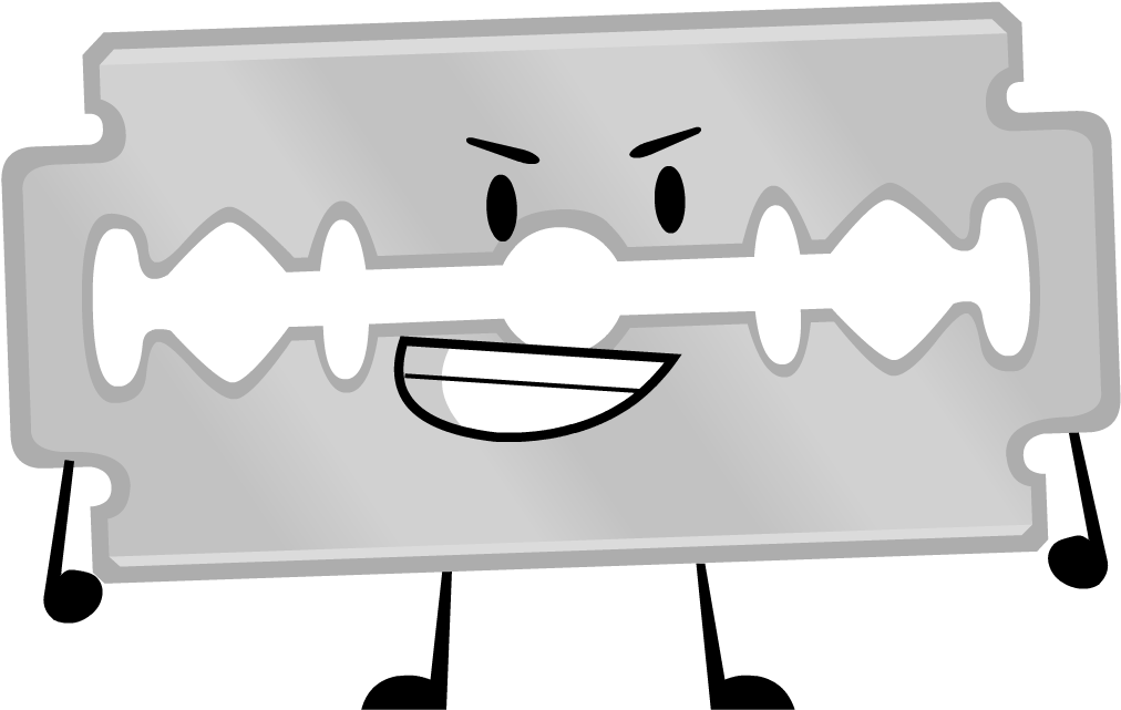 Razor Blade - Cartoon Razor Blade (1019x643), Png Download