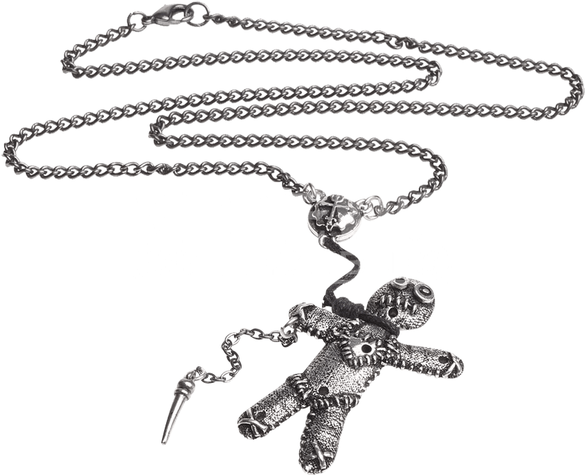 Item - Alchemy Gothic Voodoo Doll Pendant Necklace (850x850), Png Download