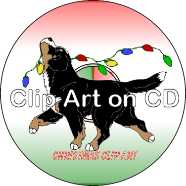 Bernese Mountain Dog Clipart Png Cartoon - Bernese Mountain Dog (376x376), Png Download