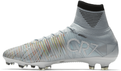“the Details Of The White Boots The Color, The Diamonds - Cristiano Ronaldo White Cleats (460x460), Png Download