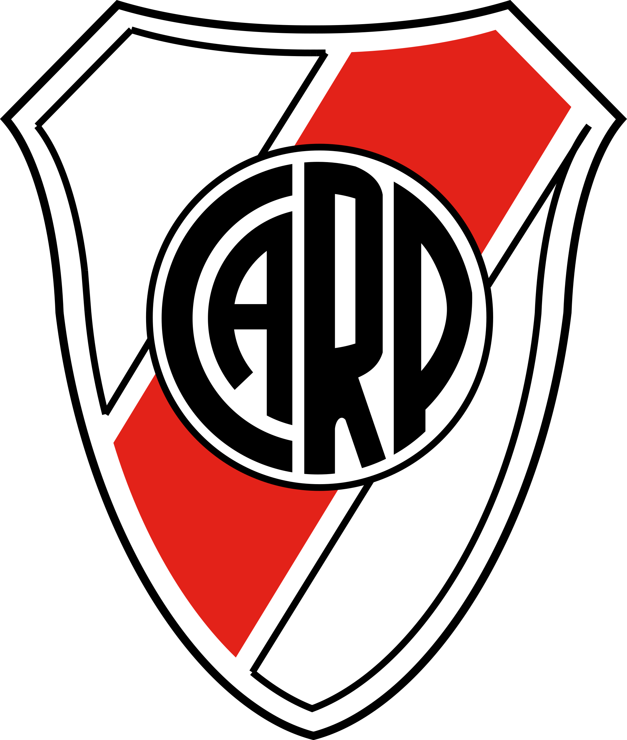 Escudo Do River Plate Imagem Em Png E Svg - River Plate Png (868x1024), Png Download