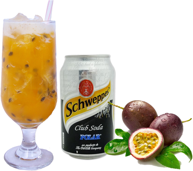 Passion Fruit With Soda - Passion Fruit Soda Drink (704x598), Png Download