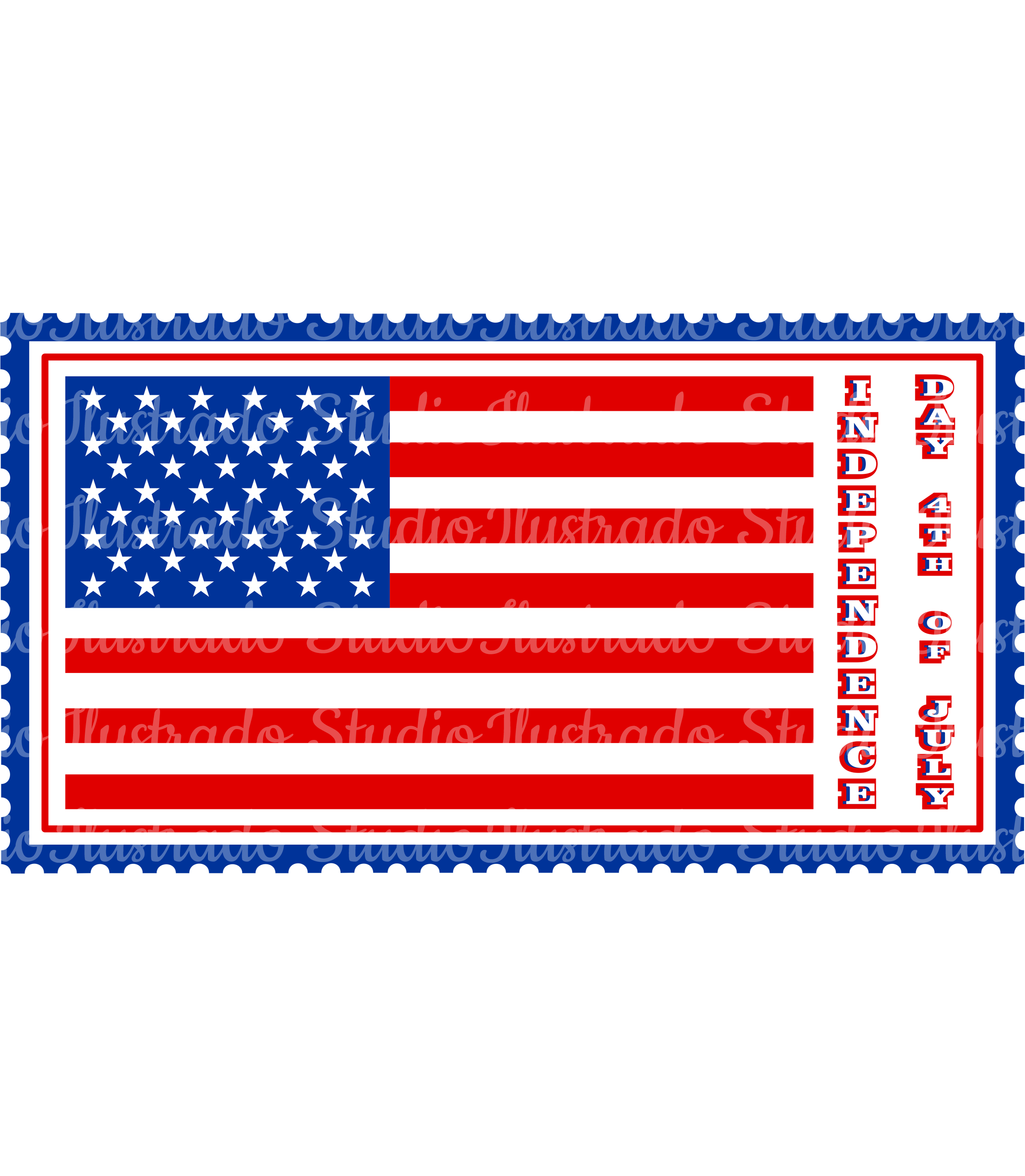 Silhouette, Print Cut, Independence Day, Flag, Usa, - Navy (2357x2705), Png Download