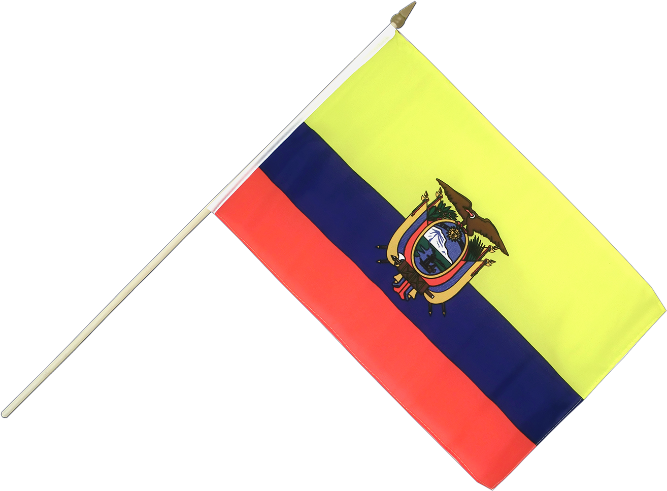 Hand Waving Flag 12x18" - Small Ecuador Flag - 12x18" (1500x1260), Png Download