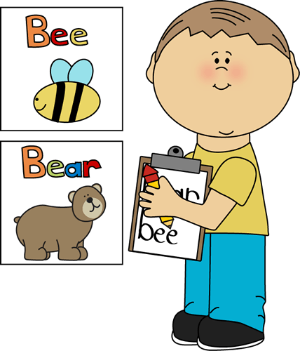 Clipboard Writing Cliparts - Word Wall Center Clipart (428x500), Png Download