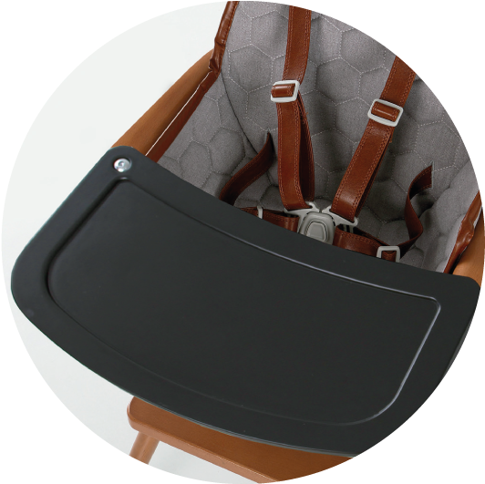 Micuna - Cushion For Ovo High Chair - Grey (550x550), Png Download