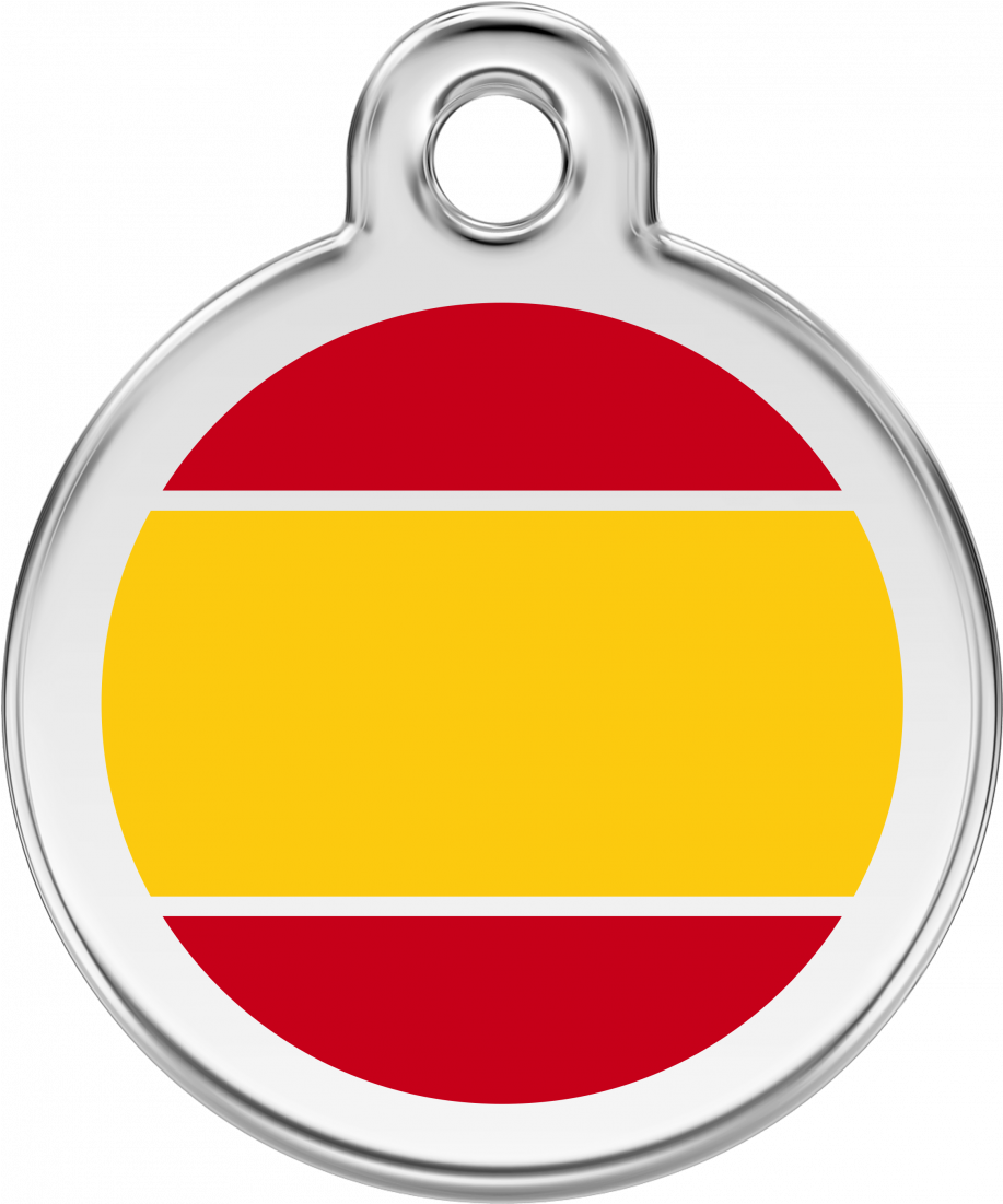 Reddingo Enamel Pet Id Tag Medium Crown Hot Pink (1200x1100), Png Download