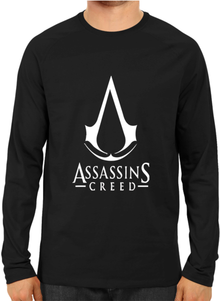 Assassin's Creed Logo Full Sleeve Black - Indian Army T Shirt (600x600), Png Download
