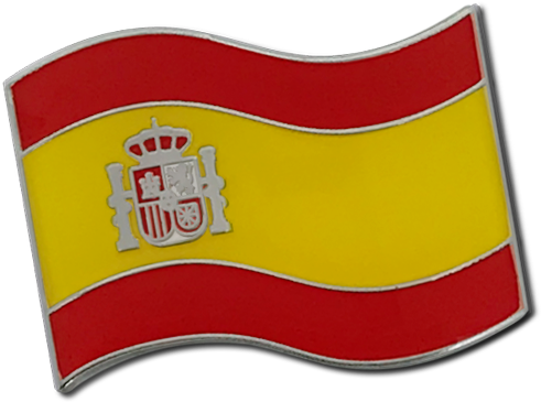 Spanish Flag Badge By School Badges Uk - Spanish Flag (500x500), Png Download