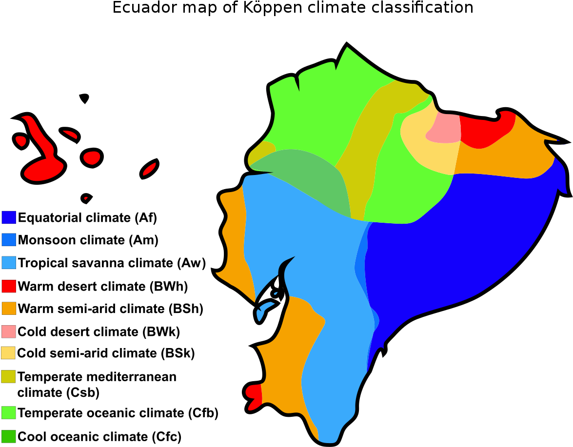 Ecuador Climate (1200x925), Png Download