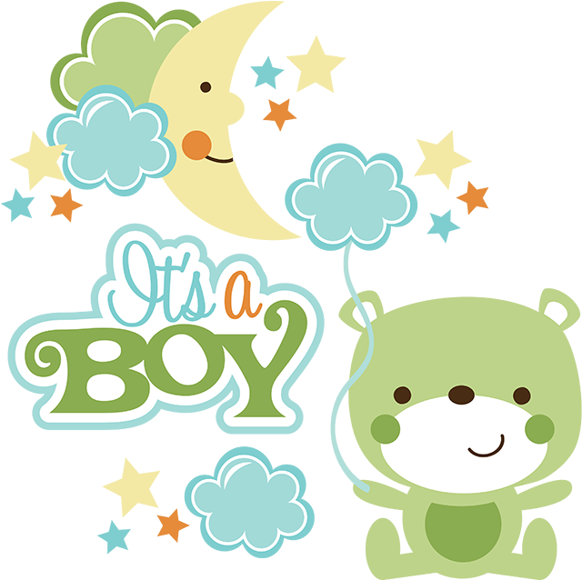 It's A Boy Svg Scrapbook Collection Baby Boy Svg Files - Png Baby Boy Shower Clip Art (648x637), Png Download