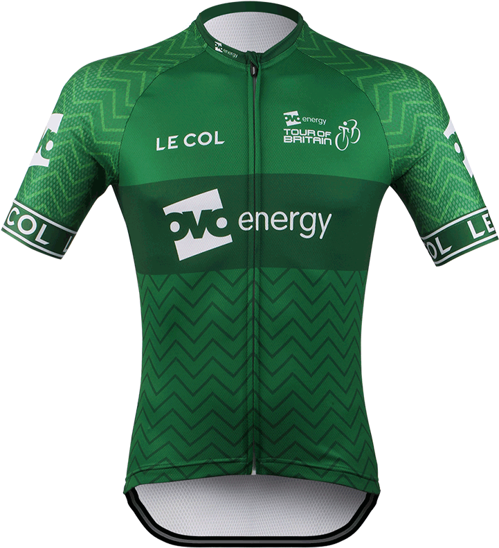 Ovo Energy Green Leaders Jersey - Tour Of Britain Jerseys (1000x1000), Png Download