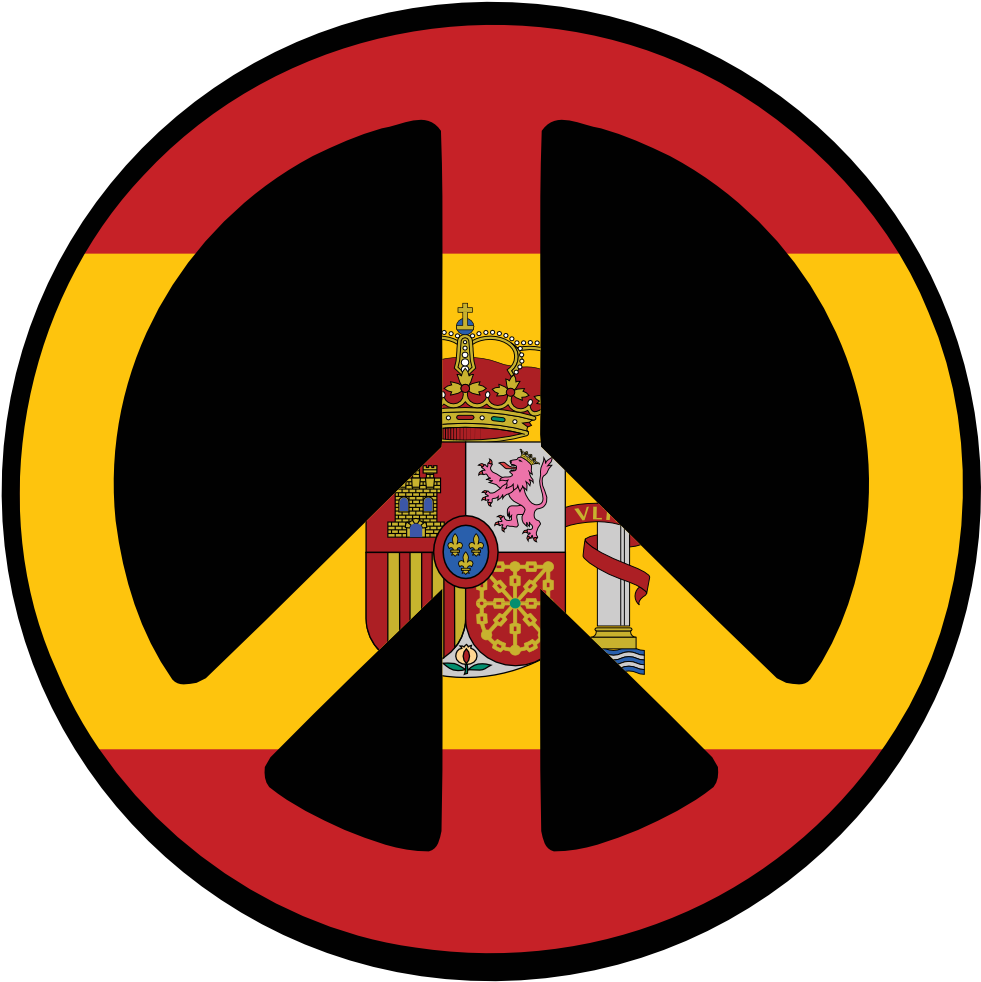 Peace Sign Hand Spain (999x999), Png Download