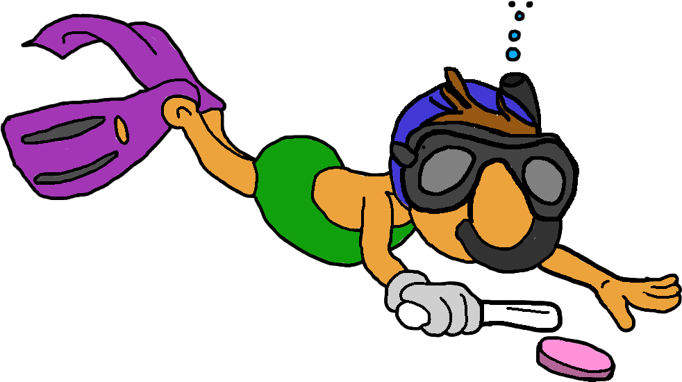 Uwh Dude Png - Underwater Hockey Clipart (996x566), Png Download