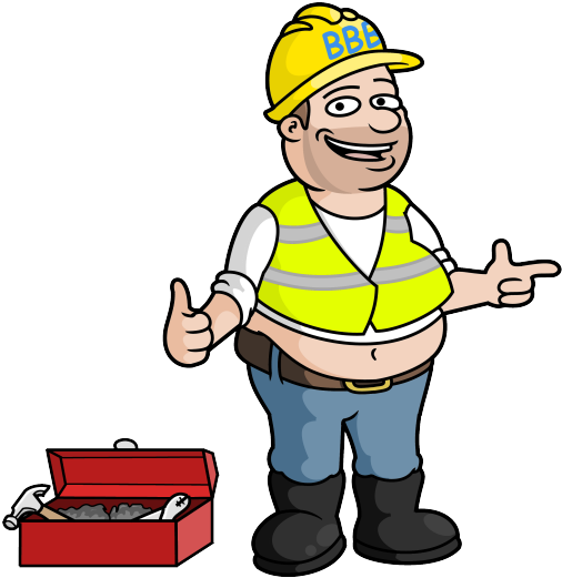 Builder-cartoon - Builder Cartoon (562x600), Png Download
