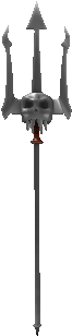 Death's Trident - Poseidon Trident Black And White (420x420), Png Download
