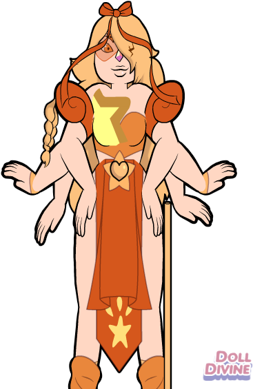 Fire Opal Fusion - Cartoon (400x600), Png Download