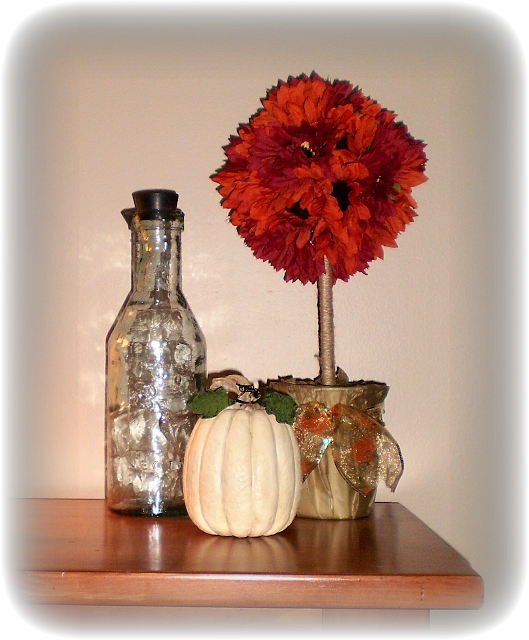 Fall Flower Topiary - Still Life Photography (529x640), Png Download