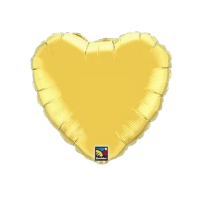Gold Balloons - Qualatex 36 Inch Heart Plain Foil Balloon - Silver (400x400), Png Download