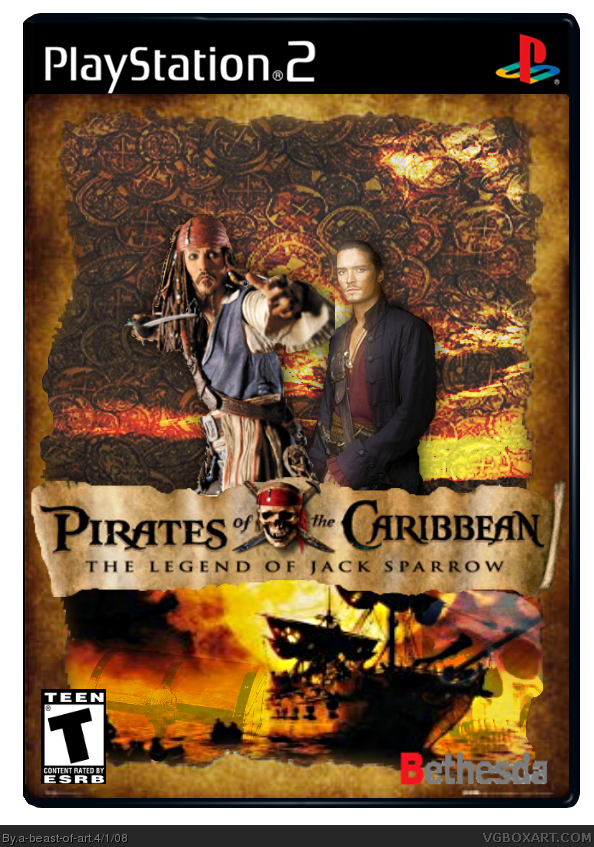 Comments - Ps2 Pirates Of The Caribbean The Legend (594x847), Png Download